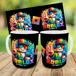 Набір: дитяча сумка-бананка+кружка Роблокс «Roblox» 32х15см, бананка для хлопчика через плече на подарунок (00950) - мініатюра 3