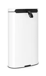 Бак для сміття Brabantia Pedal Bin Flat Back, 30 л, білий (485206) - мініатюра 3