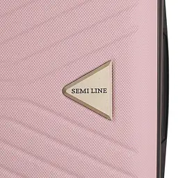 Валіза середня Semi Line 24 дюйми (M) дюйми (M) ABS-Plastic Rose (T5694-2) - мініатюра 9