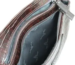 Чоловіча сумка Mykhail Ikhtyar 24х26х3 см Коричневий (45041 croco brown) - мініатюра 6