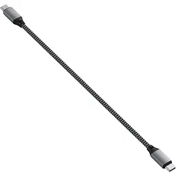 Кабель USB-C to USB-C Satechi Cable 100W Space Gray 0.25 м (ST-TCC10M) - мініатюра 3