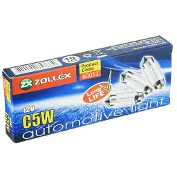 Автолампа Zollex C5W 12V 35mm - мініатюра 3