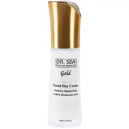 Глибоко зволожувальний регенерувальний крем для обличчя Dr. Sea Gold із золотом і гіалуронаном 50 мл (501408) - мініатюра 2