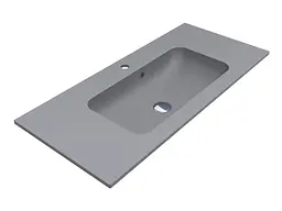 Умивальник Miraggio Della 1000 mirastone gray Сірий 0002480