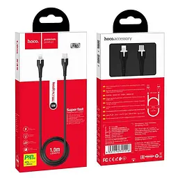 Cable Hoco X45 Surplus PD Type-C to Lightning Black 1m - мініатюра 3