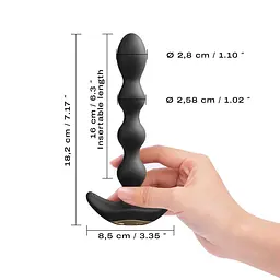 Анальний вібратор-намисто Dorcel Flexi Balls - мініатюра 5