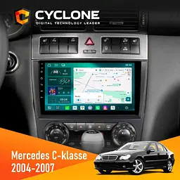 Штатна магнітола Mercedes-Benz C-Class (W203) 2004-2007 AMP Cyclone C9-013 4x64 DSP 4G Cyclone (НФ-00007335)