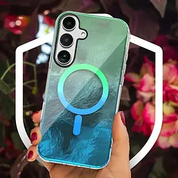 Чохол TPU Shiny Mountain (MagFit) для Samsung Galaxy S26+ Green / Blue - мініатюра 3
