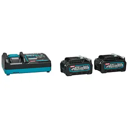 Набір акумуляторів BL4040 (2 шт) та зарядний пристрій для продукції Makita XGT (191L77-9) - мініатюра 2