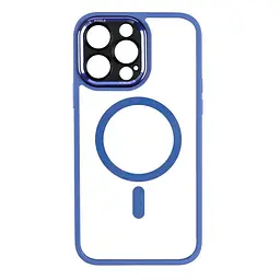 Чохол Creative TPU PC Metal Calais MagSafe Apple iPhone 14 Pro Max Light Blue