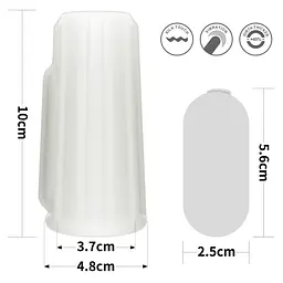 Насадка на пеніс Vibrating Ridge Knights Ring (White) LOVETOYS 66-LV343113 100547 - мініатюра 3