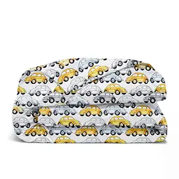 Дитяча постільна білизна в ліжечко CARS CS18, жовтий (CarsVolkswagen_52Grey_140) - мініатюра 4