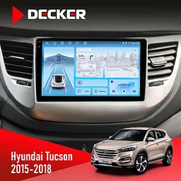 Штатна магнітола Hyundai Tucson 3 2015-2018 Decker D9-010 6x128, DSP, 4G, 2K Decker (НФ-00009604)
