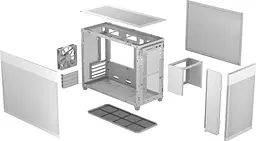 Корпус ASUS Prime AP201 White mesh (90DC00G3-B39000) Без БП - мініатюра 10