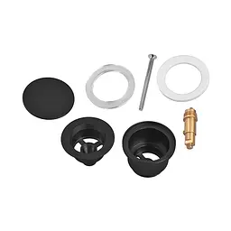 Донний клапан для раковини Koer PW-11-05 універсальний Click-Clack 1 1/4″ Чорний KR5795 - мініатюра 9