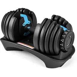 Гантель розбірна регульована Gymtek 2,5-24кг синій