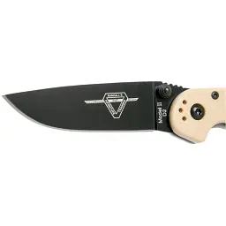 Ніж Ontario Knife RAT II D2 BB Desert Tan - мініатюра 3
