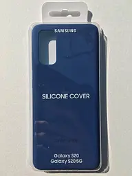 Чохол силіконовий оригінальний Silicone Cover EF-PG980TNEGRU для Samsung Galaxy S20 (6.2") Blue - мініатюра 2