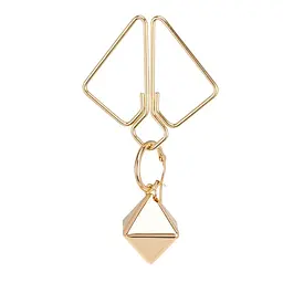SX0844 Затискачі для сосків з важкою підвіскою LOCKINK Nipple Clamps with Heavy Pendant, золотисті - мініатюра 8