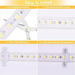 Світлодіодна стрічка 5730 2 м 230V IP67 6000K з євровилкою - мініатюра 4