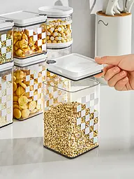 Контейнер для продуктів PET прямокутний з білою кришкою 600 мл