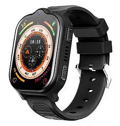 Смарт годинник телефон для дітей Lemfo M15 з AI помічником, GPS навігацією, 4G SIM-картою, прослушкою, кнопкою SOS та IPX7 До 5 днів роботи Чорний