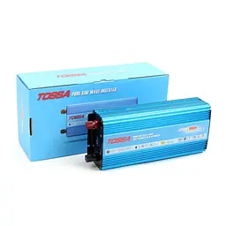 Перетворювач напруги (інвертор) Tossa 12V -220V/1000W Чистий Синус 1USB 1Розетка (TAP1000S)