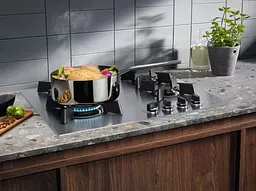 Варильна поверхня газова Electrolux 60 см чугун нержавіюча сталь - мініатюра 6