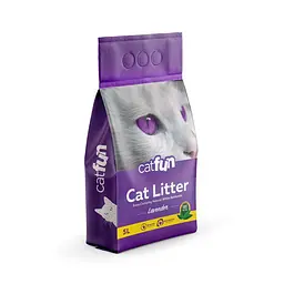 Наповнювач для котячого туалету Catfun бентонітовий з ароматом лаванди 5 л (арт.23.5KDK.00141)