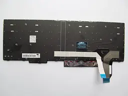 Клавіатура для ноутбуків Lenovo ThinkPad E580, L580, T590 чорна з чорною рамкою, з трекпоінтом RU/US - мініатюра 2