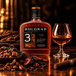 Бренді України Bolgrad VS 3 зірки 40% 0.25 л - мініатюра 2