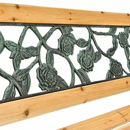 Лавка для саду Chomik GARDEN LINE PAOLA з декоративною спинкою - мініатюра 8