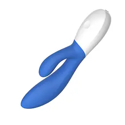 Вібратор-кролик Lelo Ina Wave 2 20 см синій - мініатюра 8