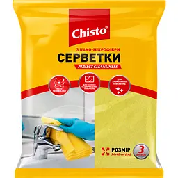 Серветки Chisto з Nanо-мікрофібри 3 шт