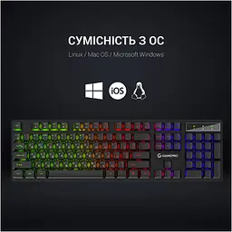 Клавіатура GamePro GK296 USB Black (GK296) [111018] - мініатюра 13