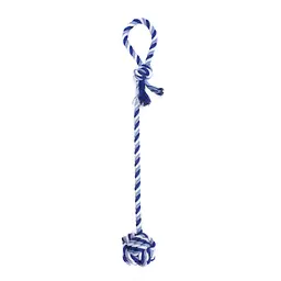 Іграшка для собак Misoko&Co Веревка з м'ячем blue 55х7 cm