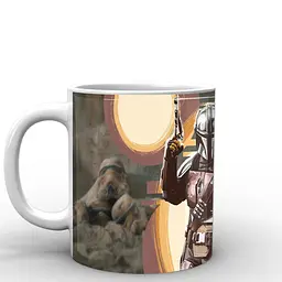 Кухоль GeekLand Зіркові війни Мандалорець арт Star Wars The Mandalorian TM.04.07 330 мл білий - мініатюра 3