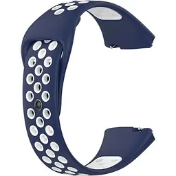Ремінець DK для Xiaomi Redmi Watch 3 Active / 3 Lite Silicone Sport Band Nike (blue / white)