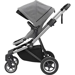 Дитяча коляска Thule Sleek Grey Melange з люлькою (TH 11000006) - мініатюра 3