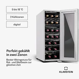 Винний холодильник Klarstein Shiraz 18 Duo (10045301) - мініатюра 6