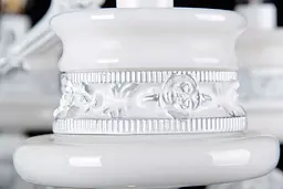 Люстра свічка LED Splendid Ray L77517/8, 8 ламп E14, білий, сріблястий, висота 70-100 см, сучасний стиль для дому - мініатюра 5