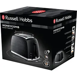Тостер Russell Hobbs Honeycomb 850 Вт чорний (26061-56) - мініатюра 2