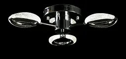 Люстра стельова LED Splendid Ray LT9861/3, 80W, хром, білий, сучасний стиль з пультом - мініатюра 3