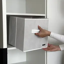 Текстильний кофр ORGANIZE  30*30*30 см (білий) - мініатюра 3