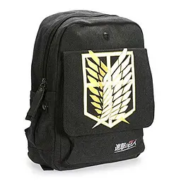 Рюкзак Атака титанів Attack on Titan LOCO rucksack АТ 22.05 чорний - мініатюра 4