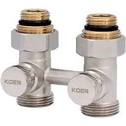 Вузол нижнього підключення радіатора Koer 3/4" прямий KR.1131 KR2815