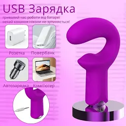 Вібратор I’MCUM DeepHook Dual Vibrator Purple для стимуляції точки G та клітора (IM-ZDB404) - мініатюра 8