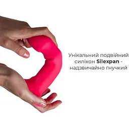 Двошаровий ділдо з вібрацією Adrien Lastic Hitsens 2 Pink - мініатюра 3