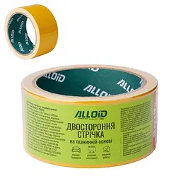 Alloid. Скотч двосторонній на тканинній основі 48мм х 10м