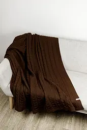Плед Глорія коси Шоколад 140х180 см (017610)